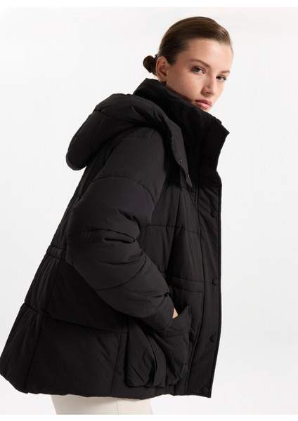 Siyah Kadın Mont F5WL-MNT0284
