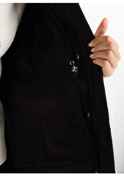 Siyah Kadın Mont F5WL-MNT0284