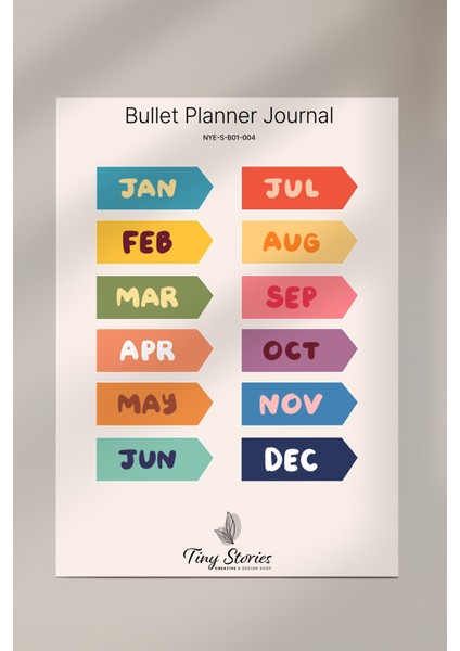 Bullet Journal Sticker Seti - 6 Sayfa / Ajanda, Scrapbook, Journal fiyatları