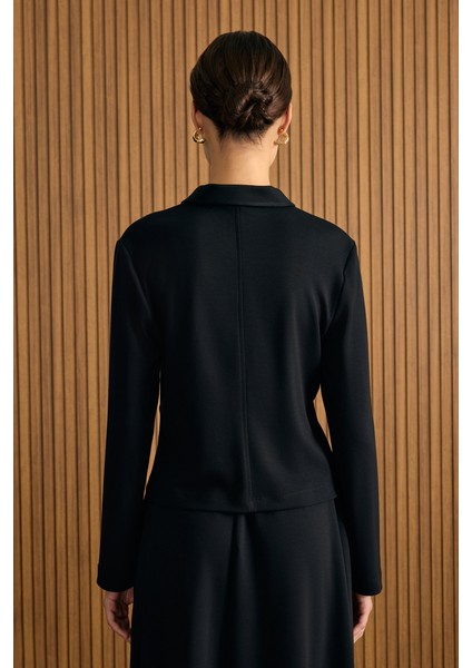 Önden Fermuarlı Kısa Örme Ceket fırsatları