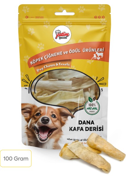 Dana Kafa Derisi 100 Gram Doğal Köpek Ödül Maması