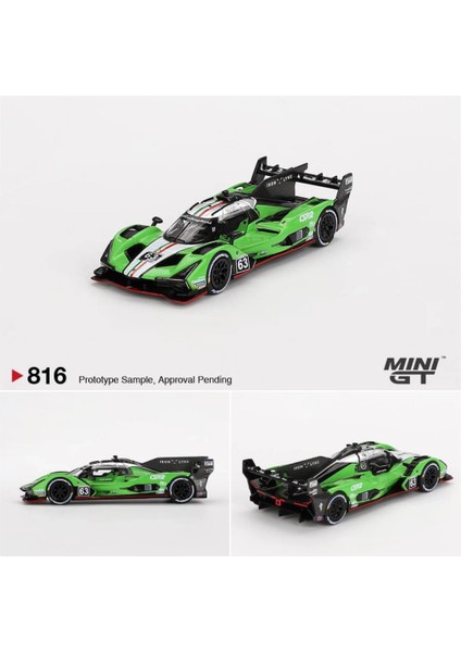 816 Lamborghini SC63 #63 Iron Lynx 2024 Imsa Sebring 12 Hrs 1/64 Model Araba
