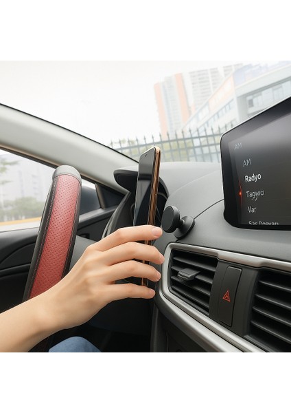 Manyetik Araç Içi Telefon Tutucu Güçlü Mıknatıs 360° Dönebilir Metal Stand modelleri