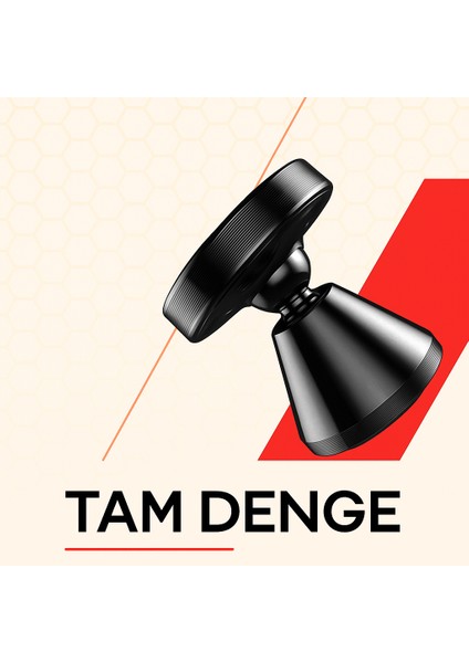 Manyetik Araç Içi Telefon Tutucu Güçlü Mıknatıs 360° Dönebilir Metal Stand fırsatları