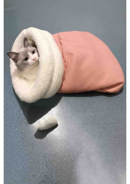 Kedi ve Köpekler Için Uyku Tulumu Saklanma Magrasi Yatağı Minderi Sıcacık Yumuşak