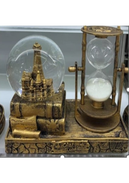 Dekoratif Kar Küresi ve Kum Saati Gold fiyatları