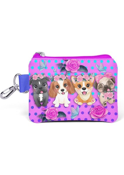 Kids Pembe Köpek Desenli Para Çantası 21879