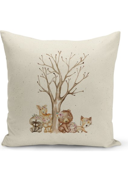 4'lü Kırlent Kılıf Seti Çocuk Bebek Odası Dijital Baskılı fırsatları