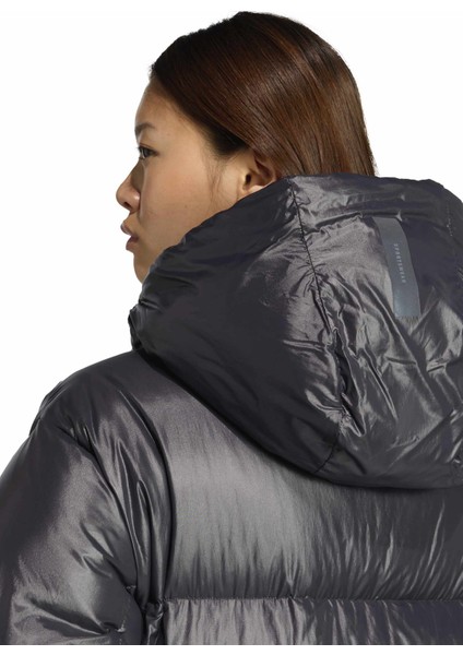 JL6907 W Z.n.e. Puffer Siyah Düz Kadın Mont indirimleri