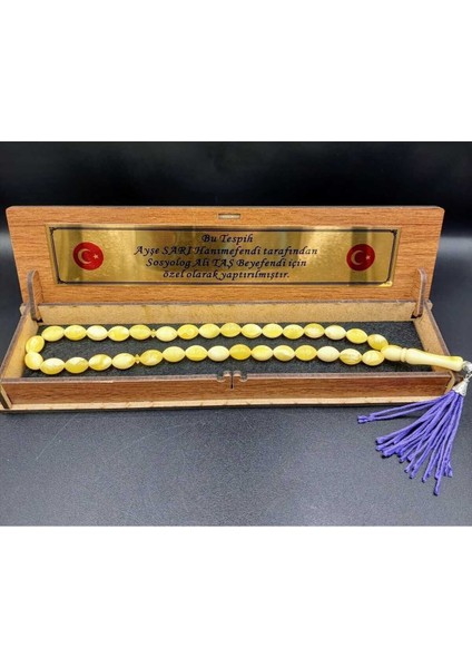 Hareli Sarı Beyrut Arpa Kesim Alpaka Mor Püsküllü Tespih fırsatları