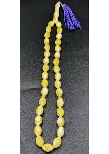 Hareli Sarı Beyrut Arpa Kesim Alpaka Mor Püsküllü Tespih indirimleri