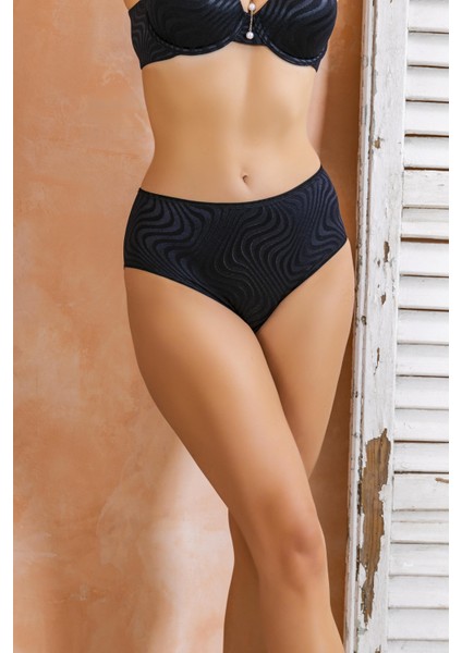 Yüksek Bel Slip Külot Siyah (BRF22071)
