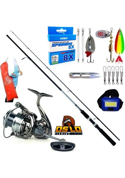 Next 4000 270CM 20-60GR Daiwa Sweepfire Turna Spin Olta Takımı Seti