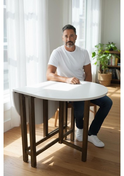 Katlanır Kanatlı Masa Yemek Masası Çalışma Masası Mutfak Masası Beyaz fiyatları