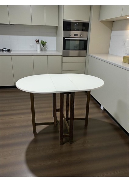 Katlanır Kanatlı Masa Yemek Masası Çalışma Masası Mutfak Masası Beyaz modelleri