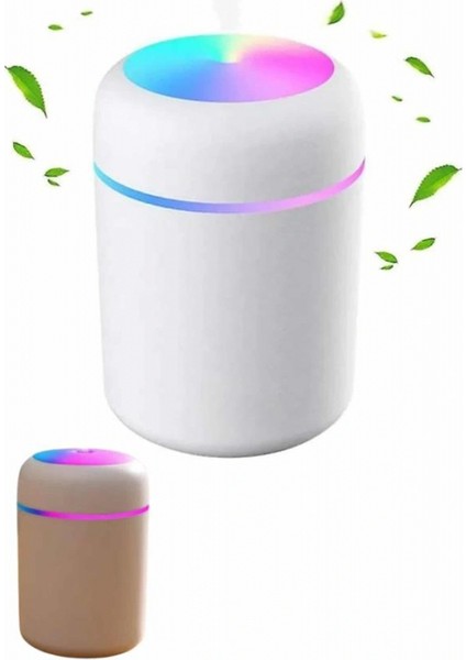 Humidifier LED Işıklı Mini Ortam Oda Kokusu Aromaterapi Buhardanlık