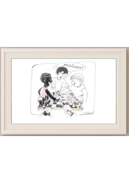 Wolfgang Schlegel 29X21CM Orijinal Karikatür Tablo fırsatları