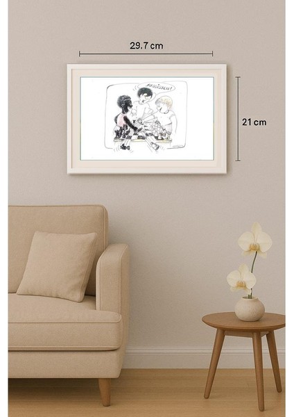 Wolfgang Schlegel 29X21CM Orijinal Karikatür Tablo indirimleri