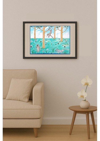 Zhang Jian Sheng 35x21cm Orijinal Karikatür Tablo fiyatları