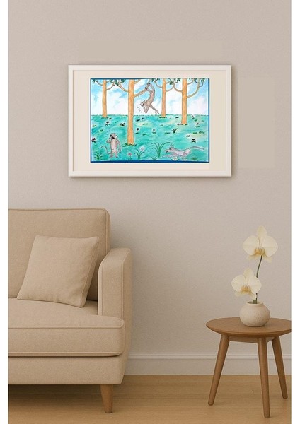 Zhang Jian Sheng 35x21cm Orijinal Karikatür Tablo indirimleri