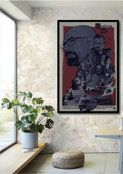 Breaking Bad Kara Kalem Görünümlü Ahşap Dekoratif Tablo Dikdörtgen Tablo fiyatları