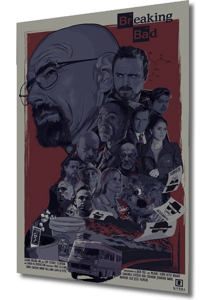 Breaking Bad Kara Kalem Görünümlü Ahşap Dekoratif Tablo Dikdörtgen Tablo modelleri