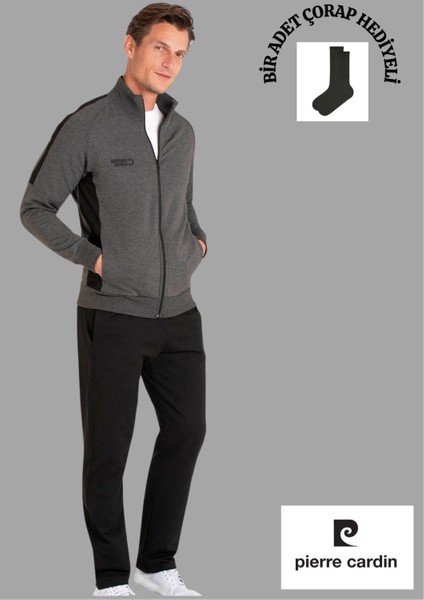 Mevsimlik Fermuarlı & Cepli Düz Paça Eşofman Takımı TH0CLVR35PCVR