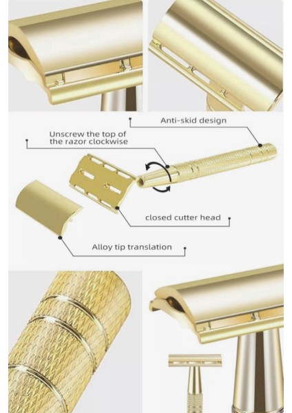 S9 Full Metal Manuel Tıraş Makinesi + 5 Adet Platinum Yaprak Jilet