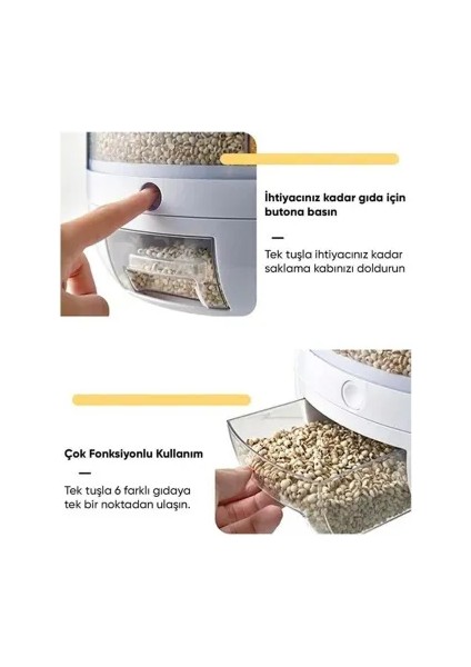 Dönebilen Kuru Gıda ve Bakliyat Organizeri modelleri