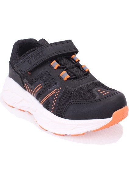 Tx-One 869F25K301 Siyah Oranj Ortopedik Günlük Erkek Çocuk Spor Ayakkabı