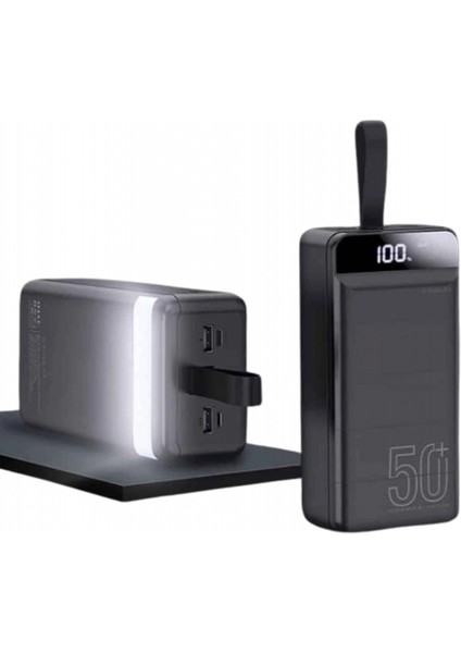 Powerbank 50.000 Mah Dijital Göstergeli Taşınabilir 4 Portlu Hızlı Powerbank indirimleri
