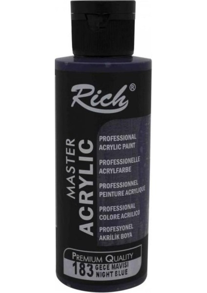 Rich Akrilik Boya Master 120 cc Gece Mavisi 120-183