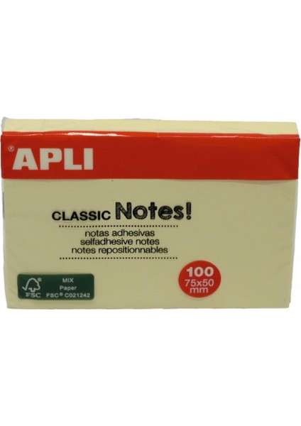 Apli Yapışkanlı Not Kağıdı 75X50 10971 fiyatları