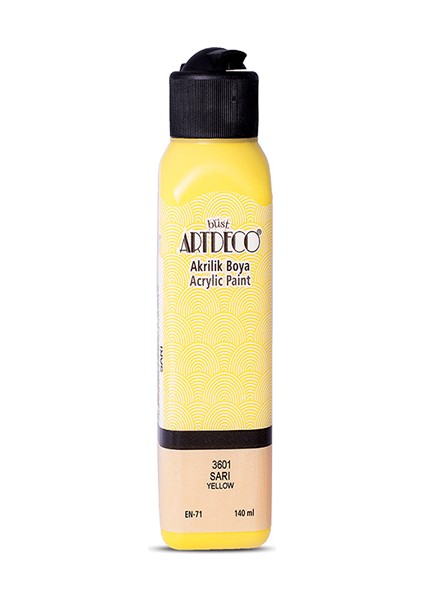 Artdeco Akrilik Boya 140 ml Sarı 070R-3601