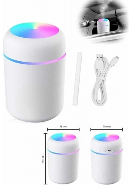Hava Nemlendirici Buhar Makinesi LED Işıklı USB Dekoratif Nemlendirici fiyatları