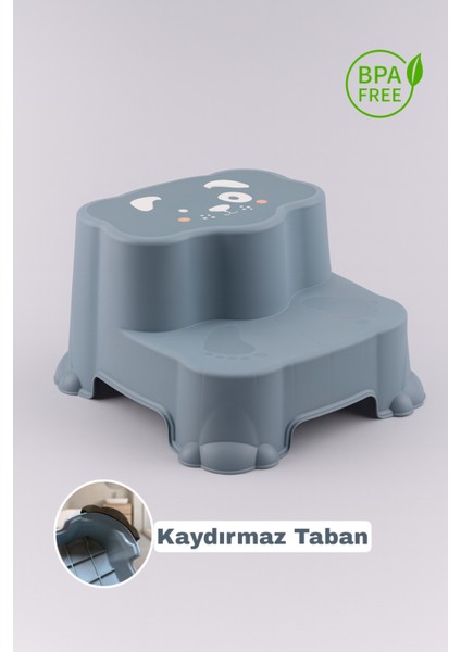 2'li Tuvalet Eğitim Seti - Basamaklı Çocuk Taburesi ve Kulplu Klozet Adaptörü fiyatları