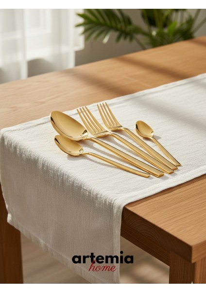 Saphira Gold 42 Parça Çatal Kaşık Bıçak Takımı | 18/10 Paslanmaz Çelik Sofra Seti modelleri
