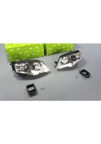 2 x Vw Passat B6 3c 2005-2011 Bi Xenon Far Set Valeo
