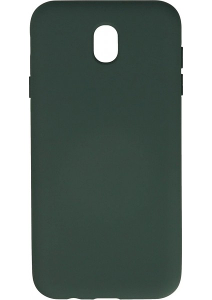 Samsung Galaxy J7 Pro / J730 Kılıf Nano Içi Kadife Silikon - Koyu Yeşil (K95)