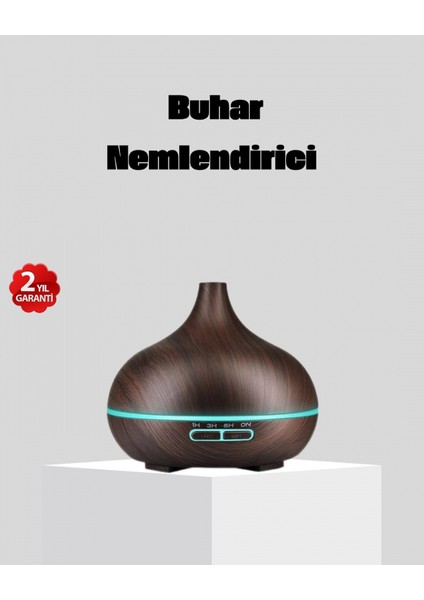 550 ml Büyük Su Hazneli Ultrasonik Nemlendirici ve Aromaterapi Difüzörü
