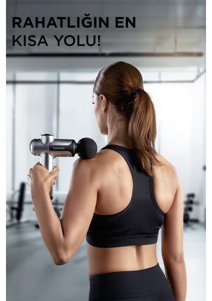 N3 Gri Darbeli Titreşimli Masaj Tabancası Güçlü 1800MAH Şarjlı 8 Başlıklı Egzersiz Aleti fiyatları