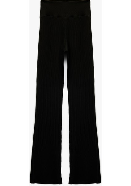 Yüksek Bel Fitilli Ispanyol Paça Spor Tayt fiyatları