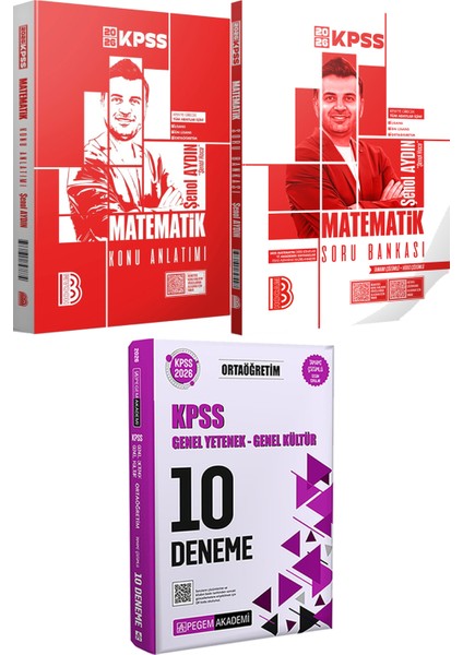 2026 Kpss Matematik Konu Anlatımı ve Tamamı Çözümlü Soru Bankası - 2026 Kpss Ortaöğretim Çözümlü 10 Deneme
