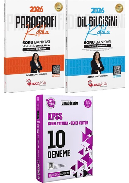 2026 Paragrafı Kafala Dil Bilgisini Kafala Soru Bankası - 2026 Kpss Ortaöğretim Çözümlü 10 Deneme