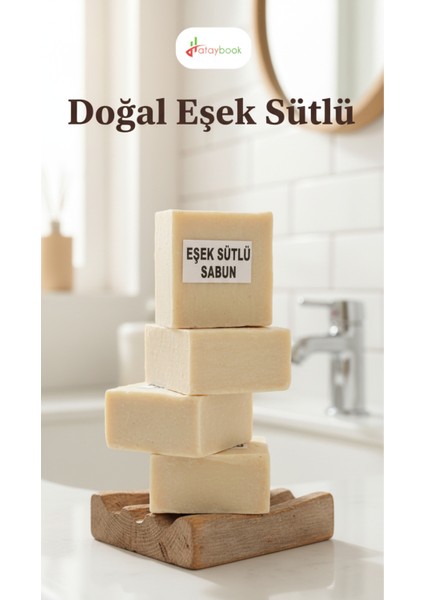 Eşek Sütü Sabunu Doğal 6 Adet 1kg El Yapımı