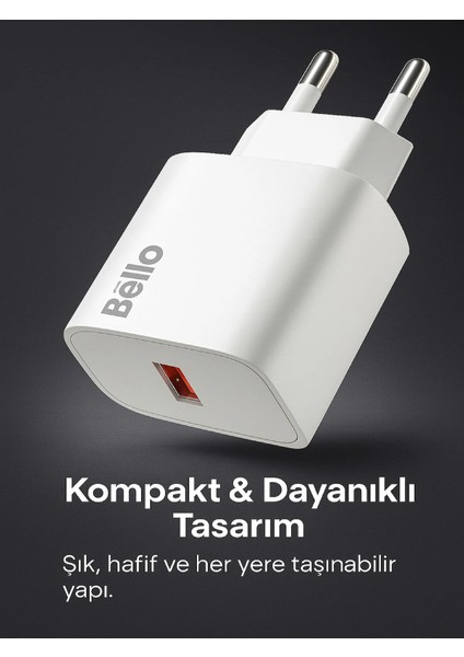 18W USB Şarj Cihazı BL-180 Modeli Hızlı ve Güvenli Şarj Kompakt ve Taşınabilir fiyatları