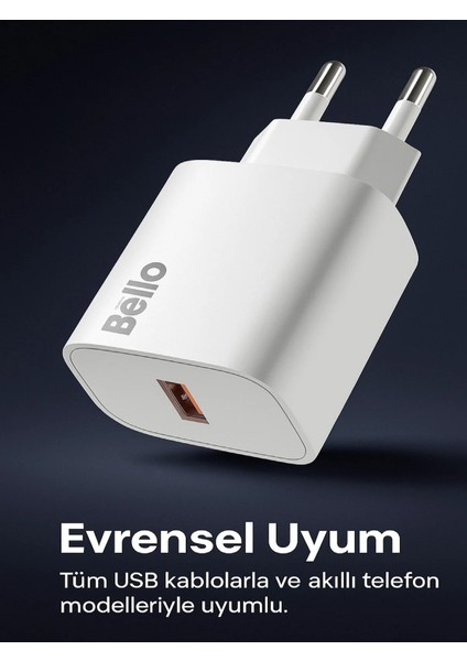 18W USB Şarj Cihazı BL-180 Modeli Hızlı ve Güvenli Şarj Kompakt ve Taşınabilir