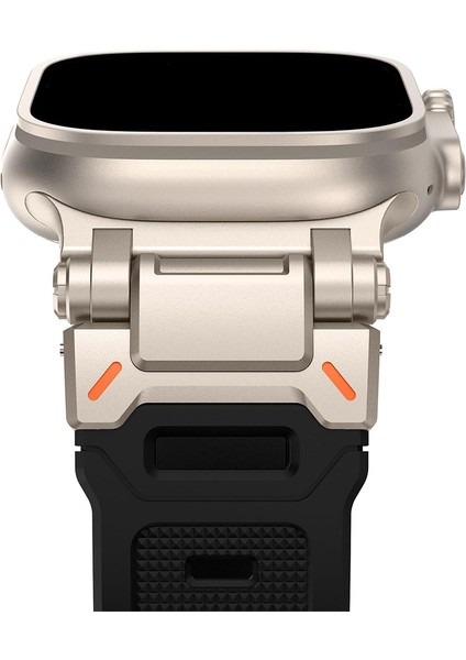 Apple Watch 11 10 46MM 9 8 7 6 Se Ultra Uyumlu 49-46-45-44-42MM Metal Pimli Tokalı Premium Silikon Kordon – Dayanıklı Spor Rubber Kayış modelleri