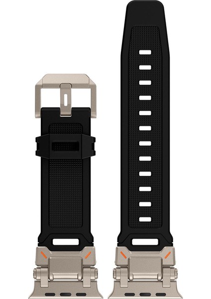 Apple Watch 11 10 46MM 9 8 7 6 Se Ultra Uyumlu 49-46-45-44-42MM Metal Pimli Tokalı Premium Silikon Kordon – Dayanıklı Spor Rubber Kayış