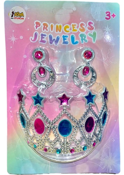 Bfs Prenses Tacı ve Küpe Seti